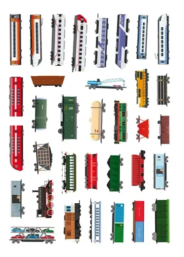 Книжка з наліпками. Потяги - фото 8