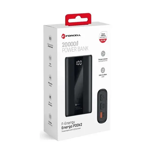 Повербанк Powerbank Forcell F-Energy P20-K2 20000mAh QC3.0 PD 3A 22.5W - фото 8