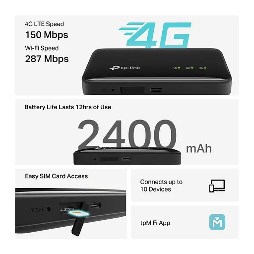 Мобильний LTE маршрутизатор, M7005 TP-LINK - фото 5