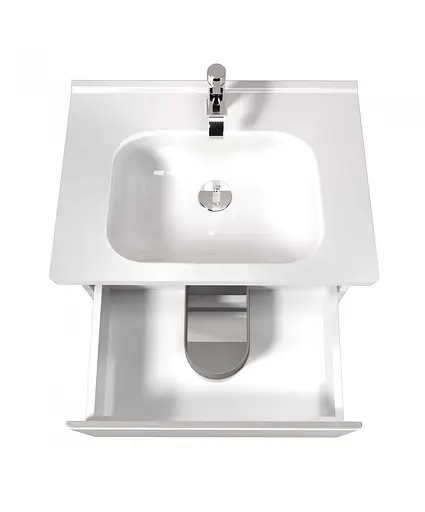 Тумба Мойдодир Сорренто 70-A Білий у ванну з умивальником ID-70 Білий - фото 7