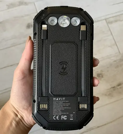 Внешний аккумулятор Havit HV-PN022 20000mAh Solar (Black) - фото 8