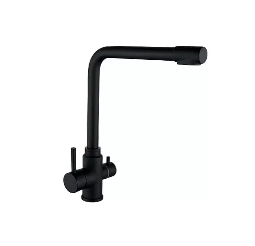 Змішувач для кухні Wezer із підключенням до фільтра EKO4C-01-BLACK - фото 1