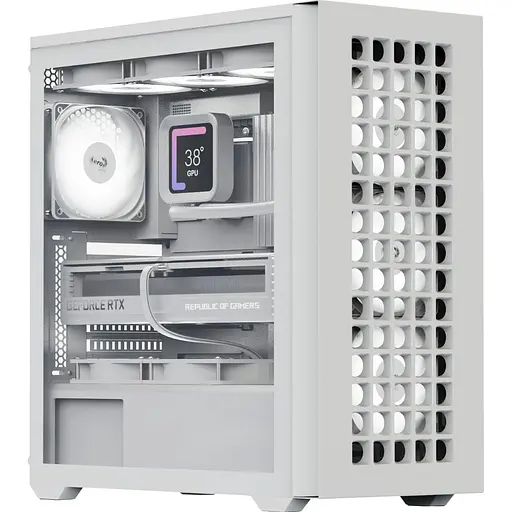 Корпус AeroCool D502A-G-WT-v1 White (ACCM-DS02043.21) [146673] - фото 1
