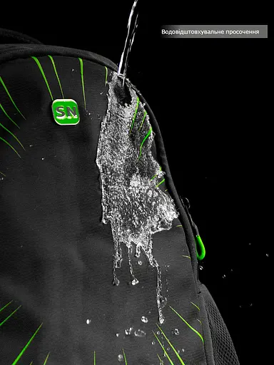 Підлітковий рюкзак з ортопедичною чорний спинкою з usb портом Winner / SkyName(90-131 G) - фото 10