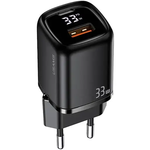 Зарядний пристрій Usams 33w з дисплеєм Digital Display Fast Charger CC152 T46 - фото 1