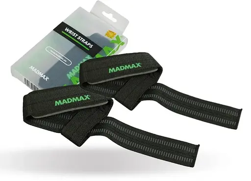 Лямки для тяги MadMax MFA-269 Non slide & slip wrist straps Black (MFA-269-U) - фото 1