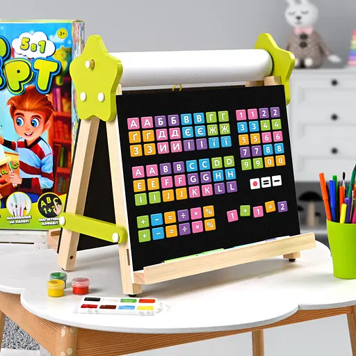 Мольберт дитячий настільний Двосторонній "5 в 1" Lumik LMA5N, малюй світлом - фото 14