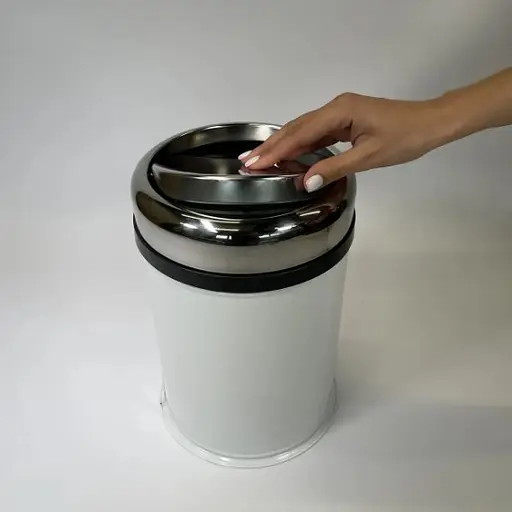 Ведро для мусора Maxiflow 8 л с крышкой Белый 4513.0000B.101.08  - фото 3