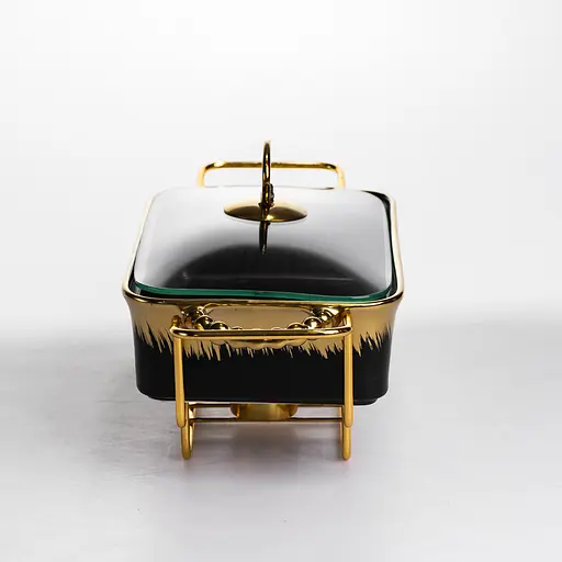 Мармит настольный Yiwu прямоугольный с подогревом 31х16х11 см на металлической подставке с крышкой мармитница для первых блюд ML1106-11 - фото 6