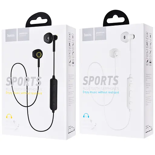Навушники Bluetooth Hoco ES21 Wonderful sports, 60 mAh, 3.5 h black - фото 2