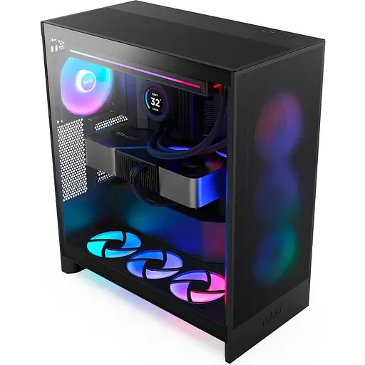 Корпус NZXT H7 Flow RGB Black (CM-H72FB-R1) без блока питания - фото 2