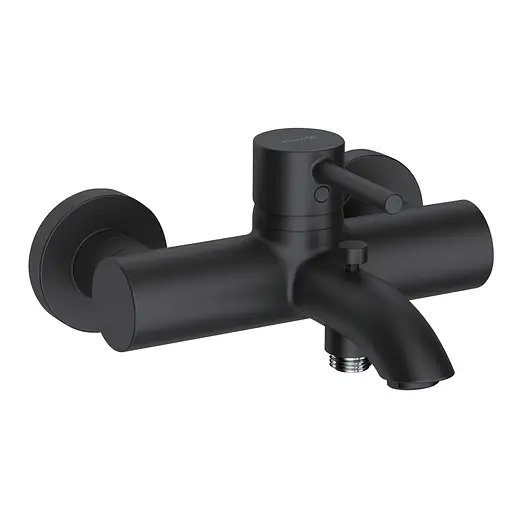 Смеситель для ванны Kludi Bozz DN 15 черный мат 386913976 - фото 1