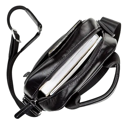 Сумка кожаная мужская SHVIGEL 18х21х7,5 см sum0012507 - фото 4