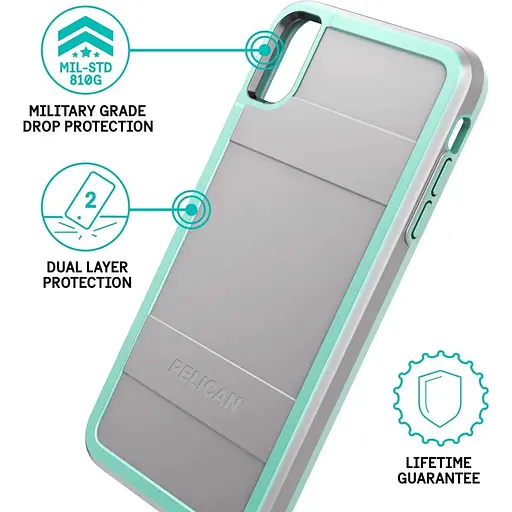 Противоударный чехол Pelican Protector для iPhone XS Max (6.5") Grey - фото 3