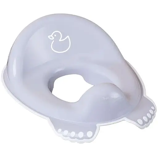 Накладка детская антискользящая на сиденье унитаза Tega Baby Duck light gray - фото 1