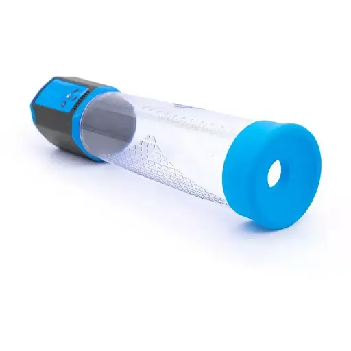 Автоматическая вакуумная помпа Men Powerup Passion Enlargement system Blue перезаряжаемая 5 режимов - фото 2