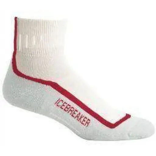 Шкарпетки Icebreaker Bike/Run Lite Mini M White/Red (1052-IBN 301 282 M)