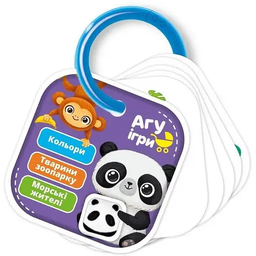 Карточки на кольце Vladi Toys Цвета. Животные VT2000-01 - фото 1