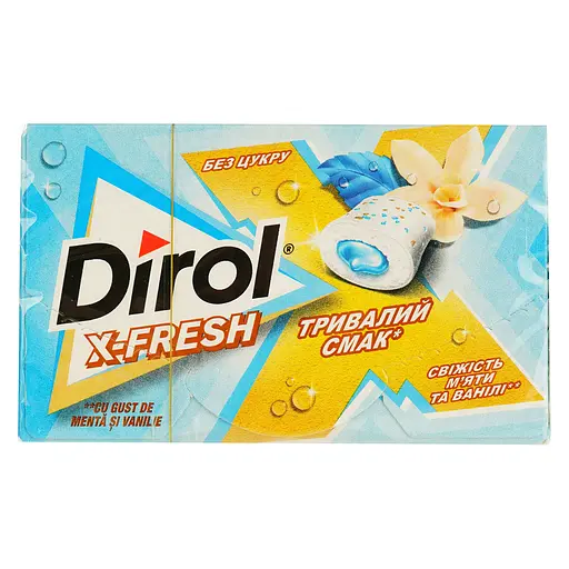 Резинка жевательная Dirol Свежесть мяты и ванили 19.5 г (947668) - фото 2