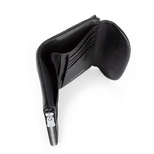 Гаманець жіночий шкіряний De Esse LC68308-01 чорний на магніті - фото 4