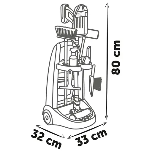 Игровой набор Smoby Тележка для уборки Ровента с ручным пылесосом и аксессуарами (7600330326) - фото 9
