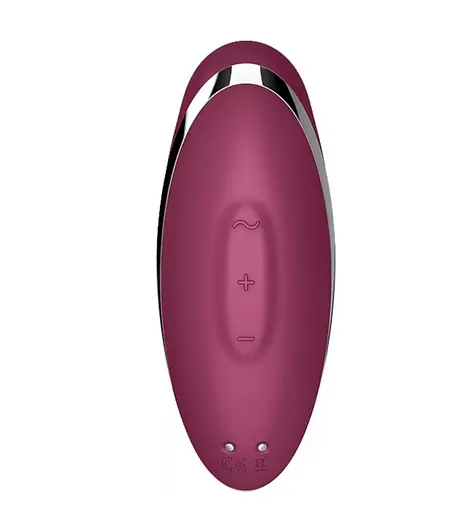 Вібратор для клітора Satisfyer Tap Climax 2 бордовий - фото 4