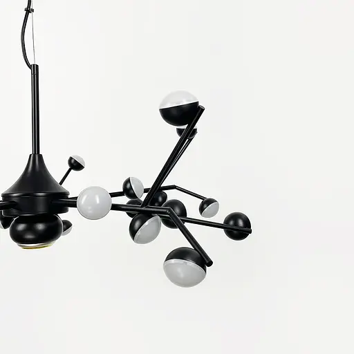 Люстра-молекула в черном цвете на 30 светодиодов Ст. SP 06/30 BK | Line F - фото 3