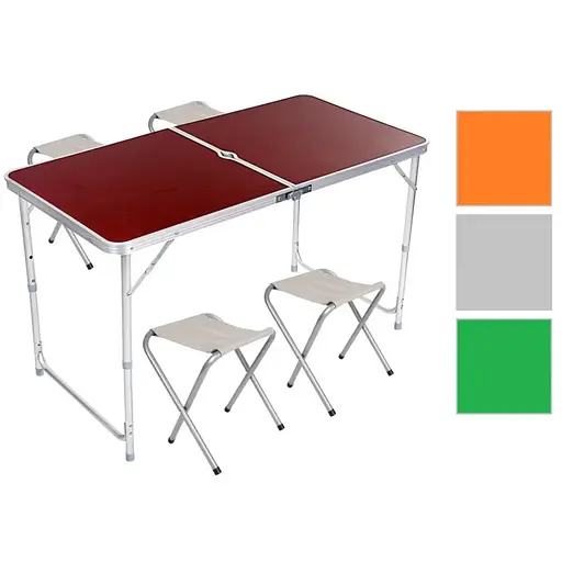 Розкладний стіл UKC для пікніка та 4 стільці - фото 5