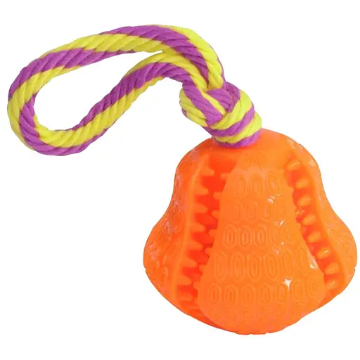 Іграшка для собак Camon колокольчик  на мотузці для ласощів 7.5 см