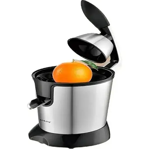 Соковитискач для цитрусових Sokany з нержавіючої сталі 400 мл 350 Вт JE-651E сріблясто-чорна