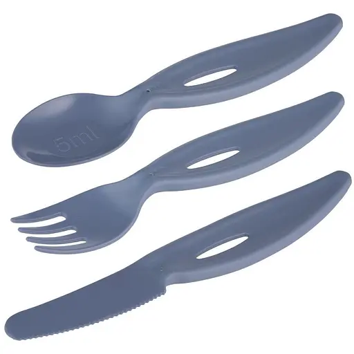 Набір столових приборів Canpol babies виделка, ніж та ложка блакитний (31/418_blu) - фото 2