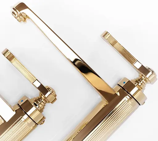 Смеситель для умывальника Rea Monaco gold высокий REA-B2502 Золотой - фото 2