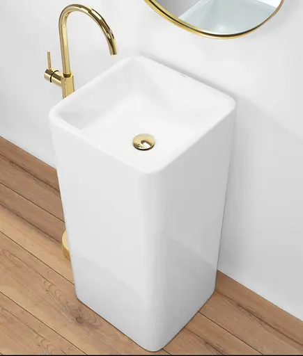 Умивальник Rea Holly білий підлоговий REA-U8005, Білий - фото 2