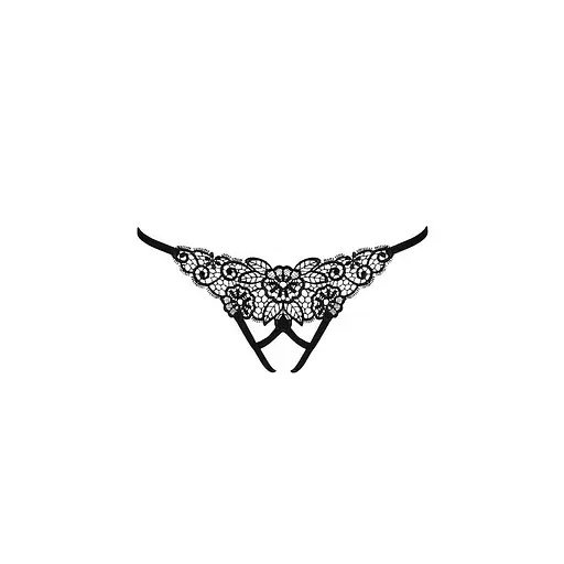 Мереживні трусики VIOLANTE THONG black - Passion Exclusive L/XL - фото 5