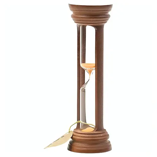 Часы песочные в деревянном корпусе на 10 минут (цвет орех/песок оранжевый), Склоприлад 86721 - фото 1