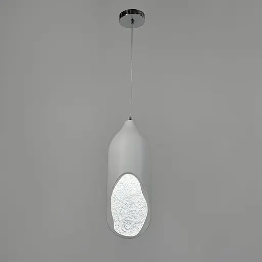 Гіпсовий білий світильник незвичайної форми плафона 50х18 см | Арт. MJ 27/1 | Line F - фото 2