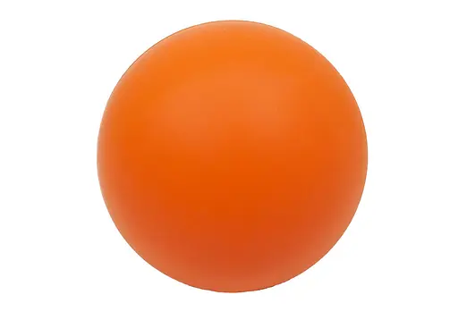 Массажный мячик EasyFit каучук 6.5 см оранжевый (EF-2076-OR) - фото 1