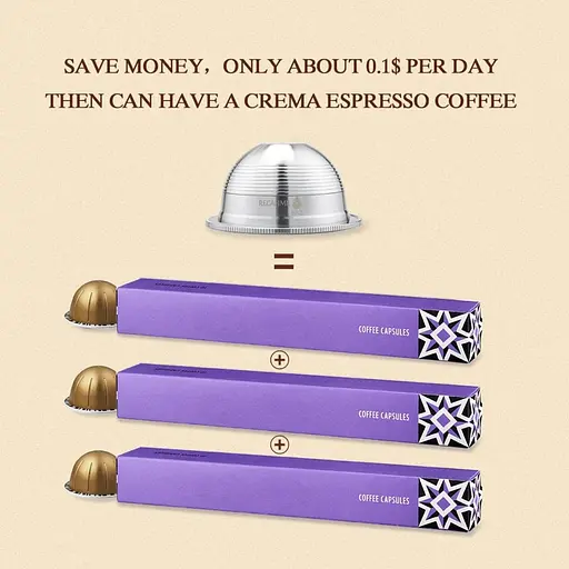 Капсула из нержавеющей стали для кофемашины Nespresso VertuoLine GCA01, Vertuoline Plus, Delonghi, Icafilas - фото 9