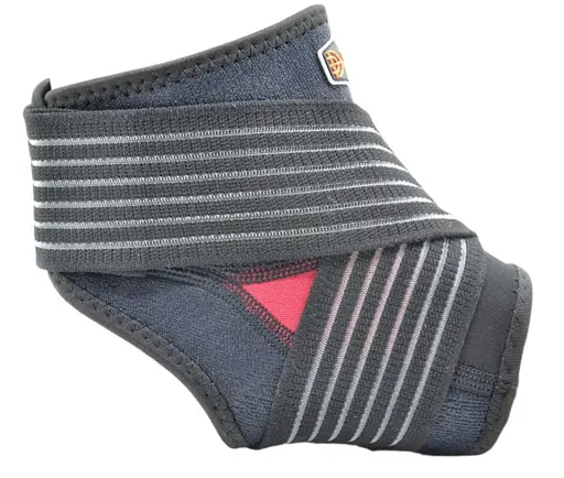 Бандажи на голеностоп Power System PS-6013 Neo Knee Support Black/Red L (1 шт) (PS-6013_L_Black-Red) - фото 7