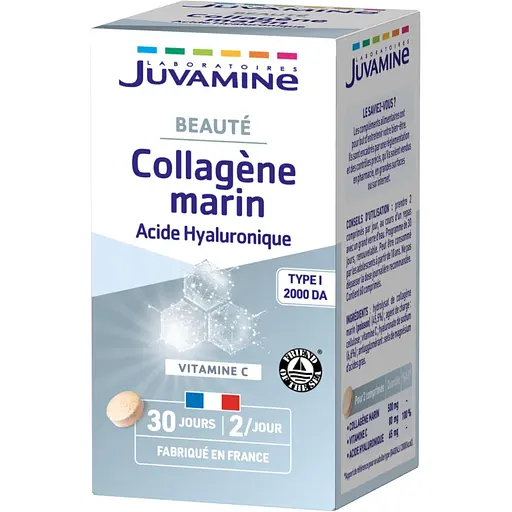 Морской коллаген + Гиалуроновая кислота Juvamine 60 таблеток