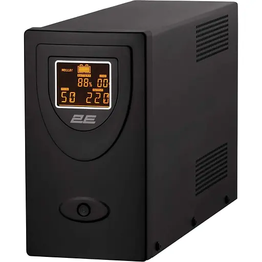 Источник бесперебойного питания 2E DD2000, 2000VA/1200W, LCD, USB, 2xSchuko