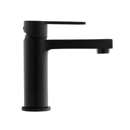 Змішувач для раковини картридж Energy Saving Paffoni Ringo без донного клапана black matt RIN071NO-ES, Чорний матовий - фото 7