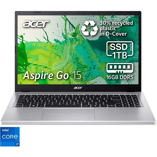 Ноутбук Acer Aspire Go 15 AG15-71P-757J i7-13620H la 49GHz,15.6'',IPS,16GB DDR5,1TB,UHD,Без ОС