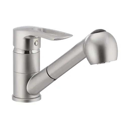 Змішувач для кухні Haiba HANSBERG 014 матовий з висувною лійкою HB0207 - фото 1