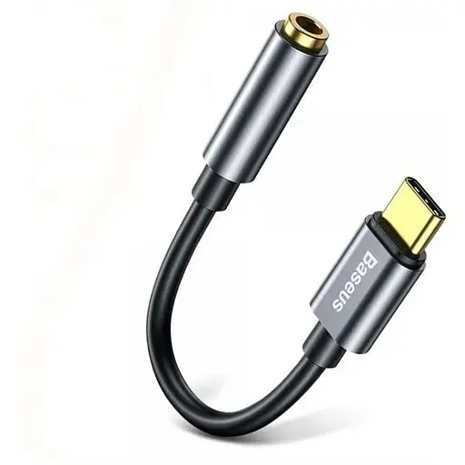 Переходник аудио Baseus L54 Type-C 3.5 мм (CATL54-0G) серый