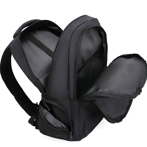 Універсальний міський рюкзак Justpack з ортопедичною спинкою чорний 31 х 48 х 19 см (5778) - фото 4