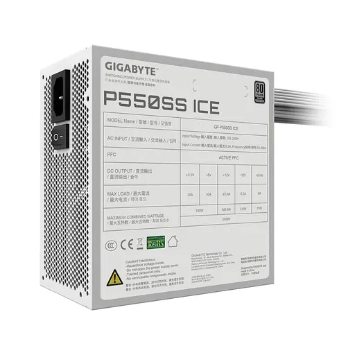 Блок питания GIGABYTE 550W (GP-P550SS ICE) - фото 4