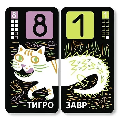 Настольная обучающая игра Чудоживотные 360098, 38 карточек - фото 2