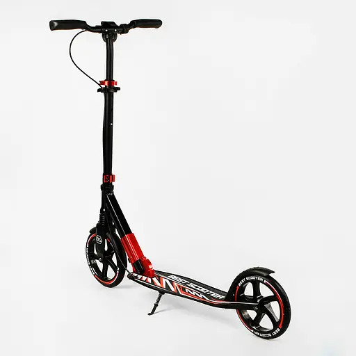 Самокат Best Scooter складаний Від 3 до 16 років Чорно-червоний 000231298 - фото 8