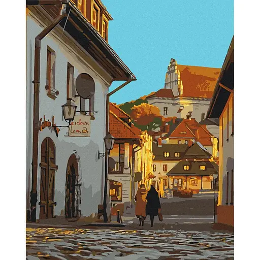 Картина за номерами на підрамнику Brushme Вуличка старого міста - фото 1